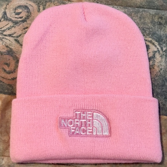 NWOT The North Face Pink Beanie (OS) - Picture 2 of 4